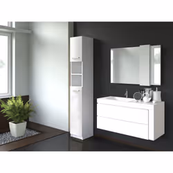 Topeshop MARBELA BIEL-POŁ armoire de rangement de salle de bain Blanc