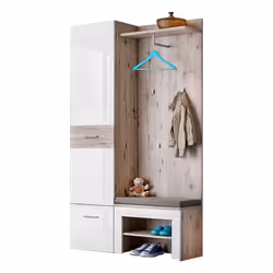 Ensemble Dressing Gustavo X 200cm Naturel & Blanc
