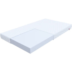 FDM - Matelas bergamo 90x190 cm Mousse polyuréthane - Equilibré - réversible et déhoussable
