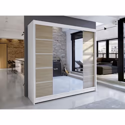 Armoire - Armoire Atlanta 154 217075 - Blanc - 180x215x58cm