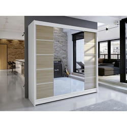 Armoire - Armoire Atlanta 154 217075 - Blanc - 180x215x58cm