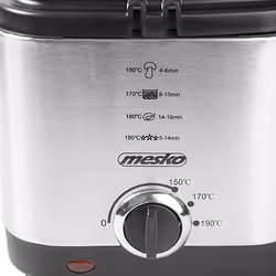 Mesko Home MS 4910 Friteuse 1,5L 900W Noir, Acier satin - Vue supplémentaire 4