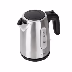 Adler AD 1273 bouilloire 1 L 1200 W Noir, Noisettes, Acier inoxydable