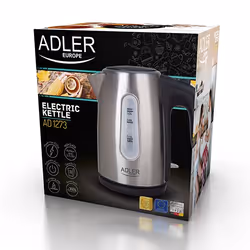 Adler AD 1273 bouilloire 1 L 1200 W Noir, Noisettes, Acier inoxydable - Vue supplémentaire 4