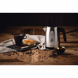 Adler AD 1273 bouilloire 1 L 1200 W Noir, Noisettes, Acier inoxydable - Vue supplémentaire 6