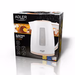 Adler AD 1264 bouilloire 1,7 L 2200 W Noisettes, Blanc - Vue supplémentaire 4