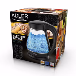 Adler AD 1274 B bouilloire 1,7 L 2200 W Noir, Transparent - Vue supplémentaire 5
