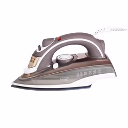 Adler AD 5030 fer à repasser Fer à vapeur Semelle en céramique 3000 W Marron, Gris, Blanc