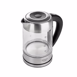 Adler AD 1247 NEW, 1,7 L, 2200 W, Noisettes, Acier inoxydable, Transparent, Verre, Indicateur de niveau d'eau, Arrêt de sécur ...