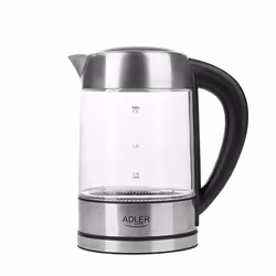 Adler AD 1247 NEW bouilloire 1,7 L 2200 W Noisettes, Acier inoxydable, Transparent - Vue supplémentaire 4