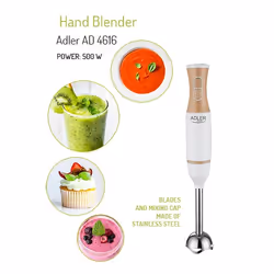 Adler AD 4616 blender Mélangeur par immersion 500 W Acier inoxydable, Blanc - Vue supplémentaire 6