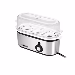 Mesko Home MS 4485 cuiseur d'oeufs 3 œufs 210 W Noir, Argent, Transparent