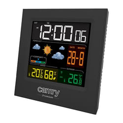Camry Premium CR 1166 station météo numérique Noir AC/Batterie