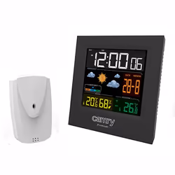 Camry Premium CR 1166 station météo numérique Noir AC/Batterie