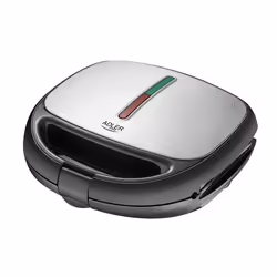 Adler AD 3040 gaufrier et appareil à croque-monsieur 1200 W Noir, Gris - Vue supplémentaire 5