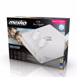 Mesko Home MS 7420 couverture et coussin chauffant Couverture chauffante 120 W Blanc Polyester - Vue supplémentaire 6