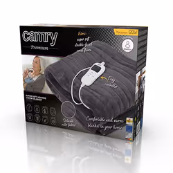 Camry Premium CR 7418 couverture et coussin chauffant Couverture chauffante 120 W Noir - Vue supplémentaire 6