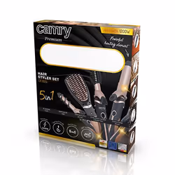 Camry Premium CR 2024 brosse soufflante et fer à lisser Kit d'accessoires de coiffure À chaleur Noir, Or rose 1200 W - Vue supplémentaire 16