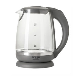 Adler AD 1286 bouilloire 2 L 2200 W Gris, Transparent
