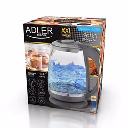 Adler AD 1286 bouilloire 2 L 2200 W Gris, Transparent - Vue supplémentaire 6