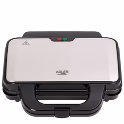 Adler AD 3043 gaufrier et appareil à croque-monsieur 1300 W Noir