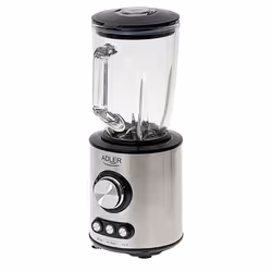 Adler AD 4078 blender Mélangeur de table 1700 W Noir, Acier inoxydable, Transparent