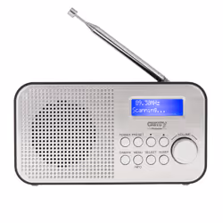 Camry Premium CR 1179 Radio portable Analogique et numérique Noir, Argent