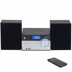 Camry Premium CR 1173, Analogique et numérique, AM, FM, Lecteur, CD-ROM, 10 W, Noir, Argent