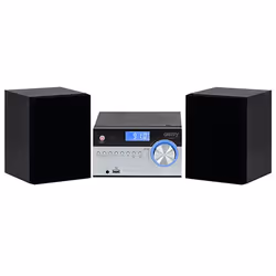 Camry Premium CR 1173 Système stéréo portable Analogique et numérique 10 W AM, FM Noir, Argent Lecture de MP3
