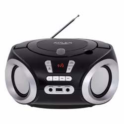 Adler AD 1181 Lecteur de CD Lecteur CD portable Noir, Argent
