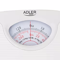 Adler AD 8151W balance Rectangle Blanc Pèse-personne mécanique