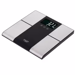 Adler AD 8165, Pèse-personne électronique, 225 kg, 100 g, Noir, Gris, kg, lb, ST, Rectangle