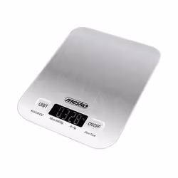 Mesko Home MS 3169, Balance de ménage électronique, 5 kg, 1 g, Acier inoxydable, Blanc, Acier inoxydable, Comptoir