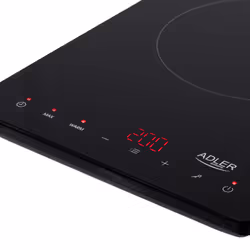 Adler AD 6513 plaque Noir Comptoir 29 cm Plaque avec zone à induction 1 zone(s)
