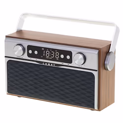 Camry Premium Radio CR 1183, Portable, Numérique, FM, 16 W, Aluminium, Noir, Bois, Motif