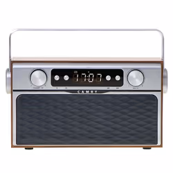 Camry Premium Radio CR 1183 Portable Numérique Aluminium, Noir, Bois