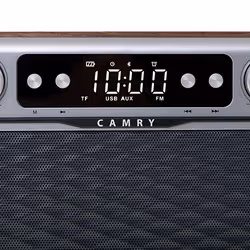 Camry Premium Radio CR 1183 Portable Numérique Aluminium, Noir, Bois - Vue supplémentaire 5