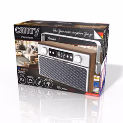 Camry Premium Radio CR 1183 Portable Numérique Aluminium, Noir, Bois - Vue supplémentaire 6