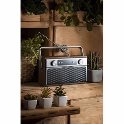Camry Premium Radio CR 1183 Portable Numérique Aluminium, Noir, Bois - Vue supplémentaire 8