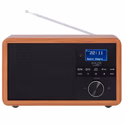 Adler AD 1184 Radio portable Numérique Noir, Bois
