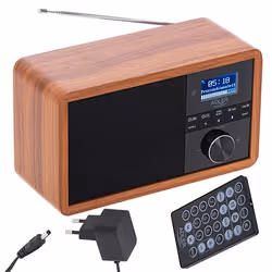 Adler AD 1184 Radio portable Numérique Noir, Bois - Vue supplémentaire 4