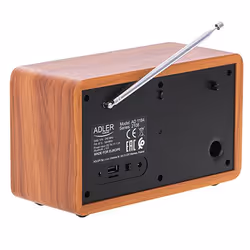 Adler AD 1184 Radio portable Numérique Noir, Bois - Vue supplémentaire 5