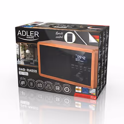 Adler AD 1184 Radio portable Numérique Noir, Bois - Vue supplémentaire 7