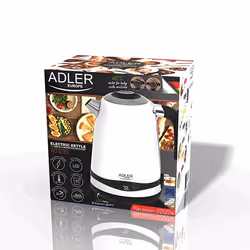 Adler AD 1295w bouilloire 1,7 L 2200 W Noir, Blanc - Vue supplémentaire 9