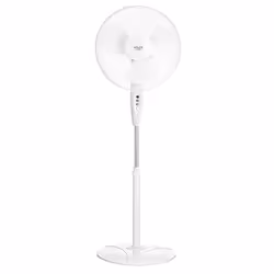Adler AD 7323w, Ventilateur à lame domestique, Blanc, Sol, Polypropylène (PP), 53,6 dB, 40 cm