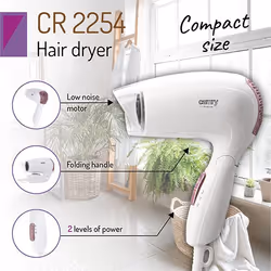 Camry Premium CR 2254 sèche-cheveux 1200 W Rose, Blanc - Vue supplémentaire 10