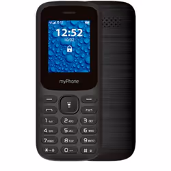 myPhone MP2220, Barre, Double SIM, 4,5 cm (1.77"), Bluetooth, 600 mAh, Noir