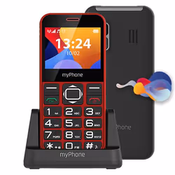 myPhone Halo 3, Barre, SIM unique, 5,87 cm (2.31"), 0,3 MP, 1000 mAh, Rouge