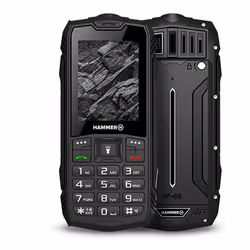 myPhone Hammer Rock, Barre, Double SIM, 6,1 cm (2.4"), 0,3 MP, 1800 mAh, Noir