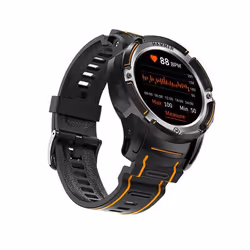 myPhone HAMMER Watch Plus 3,43 cm (1.35") AMOLED Tactile Noir, Orange GPS (satellite)